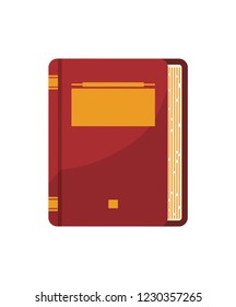 text book isolated icon