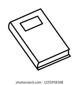 text book isolated icon