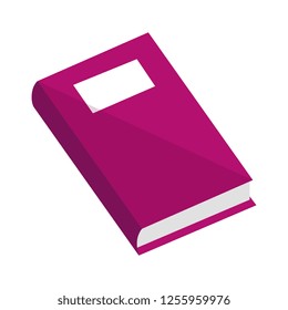 text book isolated icon