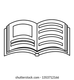 text book isolated icon