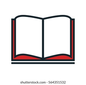 text book isolated icon