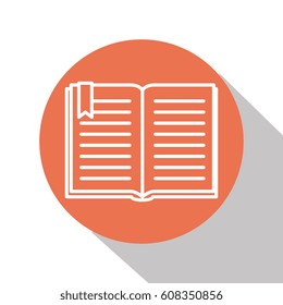 text book isolated icon