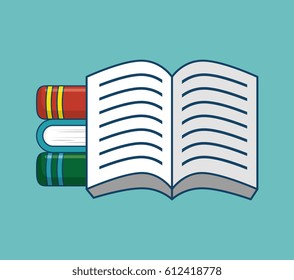 text book isolated icon