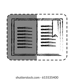 text book isolated icon