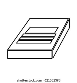 text book isolated icon