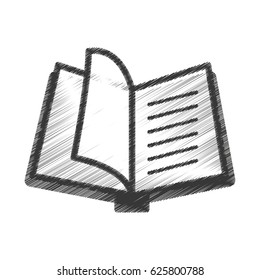 text book isolated icon