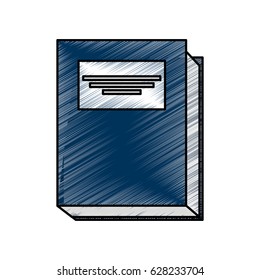 text book isolated icon