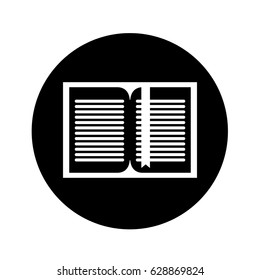 text book isolated icon