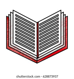 text book isolated icon