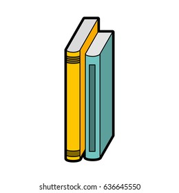 text book isolated icon