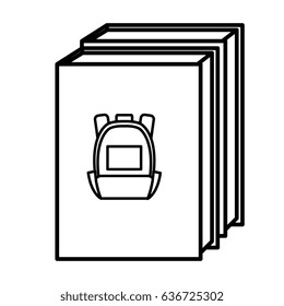 text book isolated icon