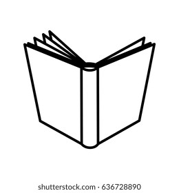 text book isolated icon