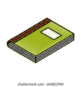 text book isolated icon