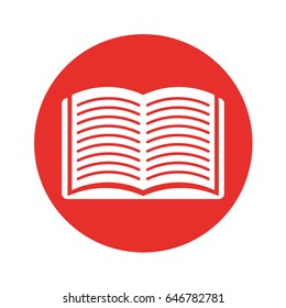 text book isolated icon