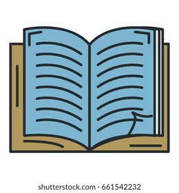 text book isolated icon