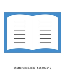 text book isolated icon
