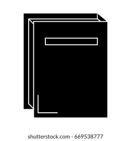 text book isolated icon