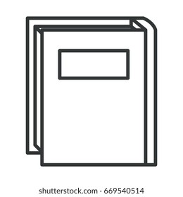 text book isolated icon