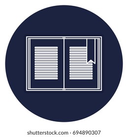 text book isolated icon