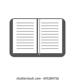 text book isolated icon