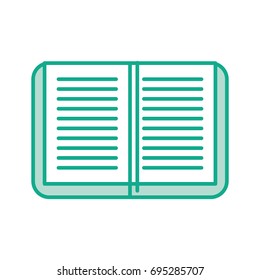 text book isolated icon