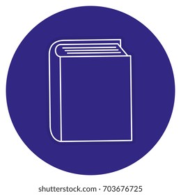 text book isolated icon