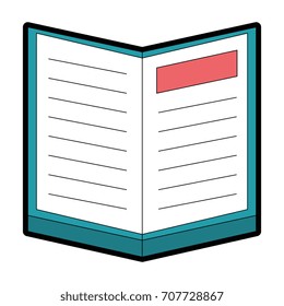text book isolated icon