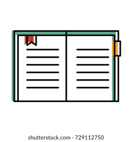 text book isolated icon