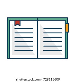 text book isolated icon