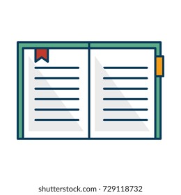 text book isolated icon