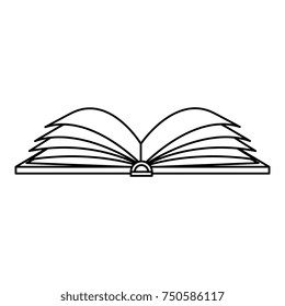 text book isolated icon