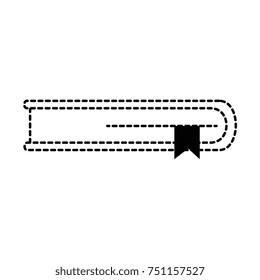 text book isolated icon
