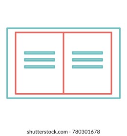 text book isolated icon