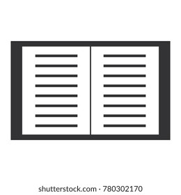text book isolated icon