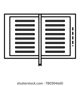 text book isolated icon