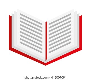 text book isolated icon design, vector illustration  graphic 