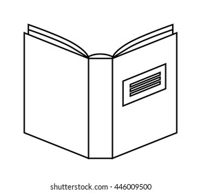 text book isolated icon design, vector illustration  graphic 