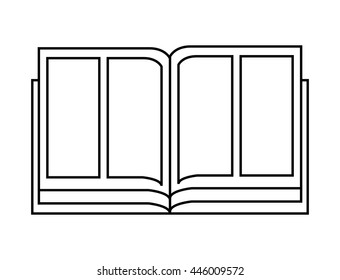 text book isolated icon design, vector illustration  graphic 