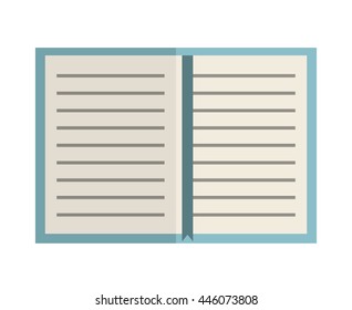 text book isolated icon design, vector illustration  graphic