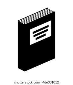 text book isolated icon vector illustration graphic