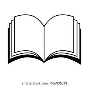 text book isolated icon vector illustration graphic