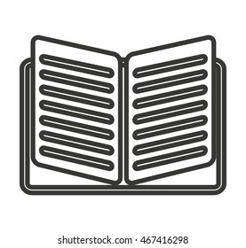 text book isolated icon vector illustration design