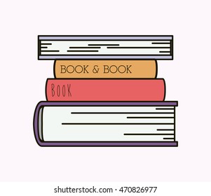 text book isolated icon vector illustration design