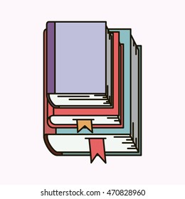 text book isolated icon vector illustration design