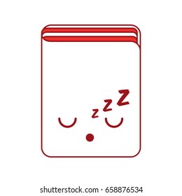 text book kawaii character