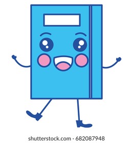 text book kawaii character