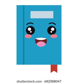 text book kawaii character
