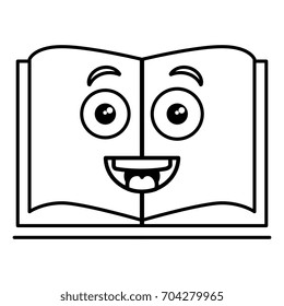 text book kawaii character