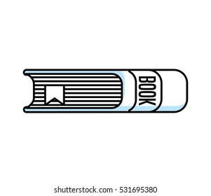 text book library isolated icon vector illustration design