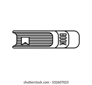 text book library isolated icon vector illustration design